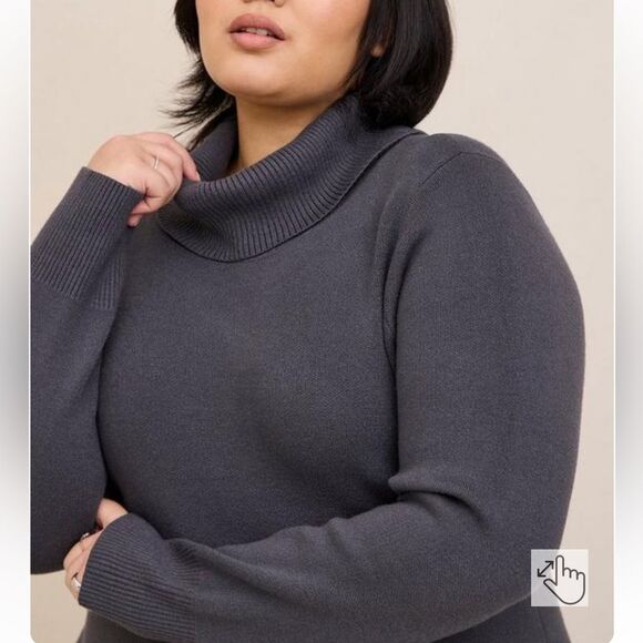 Torrid - At The Knee Ultra Soft Sweater Dress - Picture 4 of 6